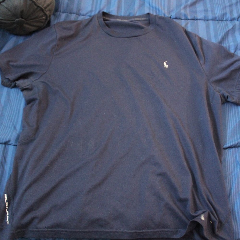 Navy blue polo tee